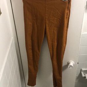 Mustard & Black skinny slacks